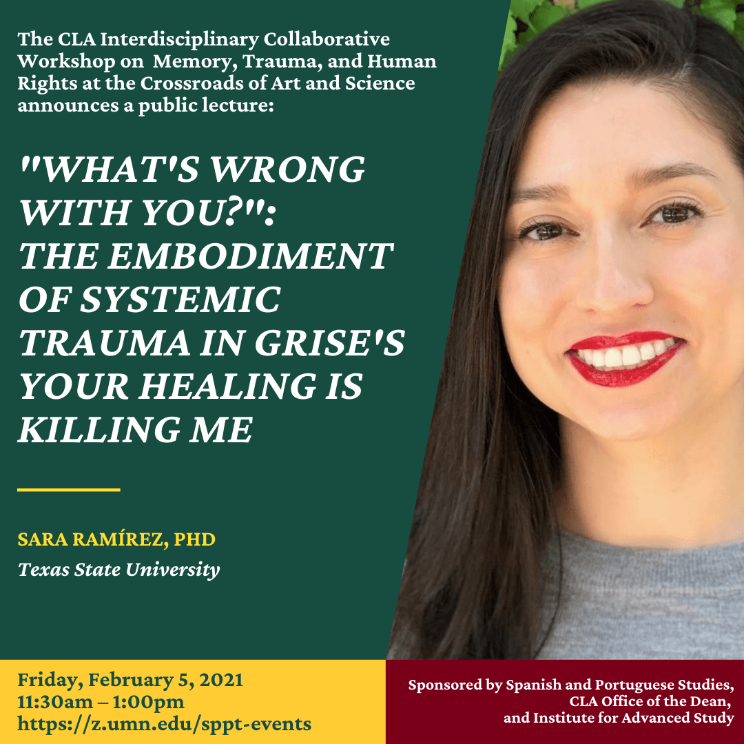 Charlas del proyecto «Memory, Trauma, and Human Rights at the Crossroads of Art and Science» | febrero-abril de 2021