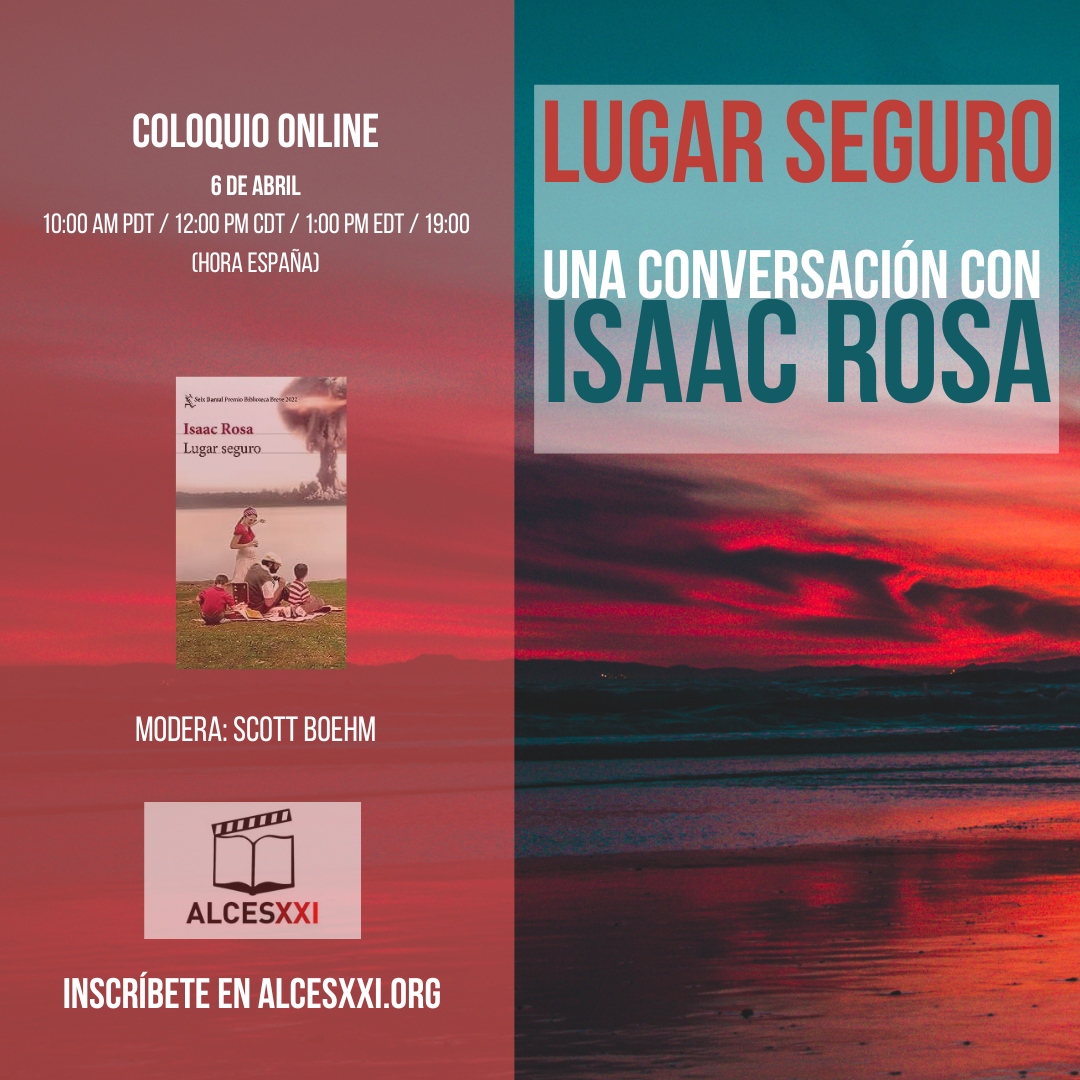 Club de lectura ALCESXXI: Conversación con Isaac Rosa a propósito de Lugar seguro